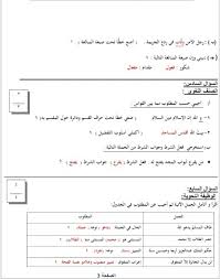 اسئلة اختبار لغتي ثالث متوسط الفصل الدراسي الاول المساعد الشامل