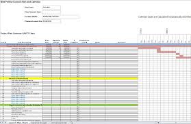 Dws Associates Product Launch Project Gantt Chart Budget