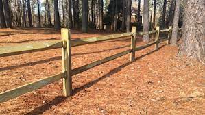 The split rail, or post and rail, fence is essentially a rustic version of a post and board fence style and is similarly a good choice for a decorative accent, for delineating areas, or for marking boundaries without creating a solid visual barrier. How To Install A Split Rail Fence Lowe S