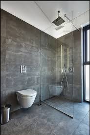 Same Floor In Shower And Rest Of Bath No Lip Glass Only Concrete Bathroom Bathroom Layout Modern Bathroom