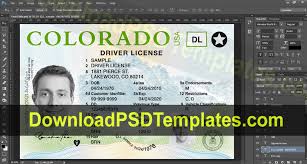 Colorado Driver License Psd Template New Co Fake Id Psd Templates Driving License Psd