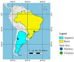 Provincias, singular provincia) e a cidade autônoma de buenos aires (oficialmente. Location Map For Mendoza City Argentina And Campinas City Brazil Download Scientific Diagram