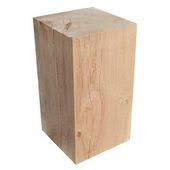 Cube Chene Massif L24 X L24 X H45cm Bout De Canape Bois Chene Massif Et Cube En Bois