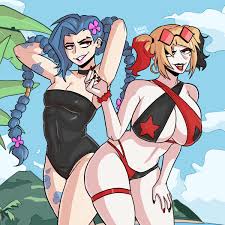 Rule34 - If it exists, there is porn of it  harley quinn, jinx (league of  legends)  5403397