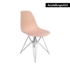 51x81x42 cm, sitzhöhe 46 cm, rahmen stahlrohr verchromt, sitzmaterial kunststoff. Dsr Stuhl Zartrosa Von Vitra Ausstellungsstucke Stoll Online Shop
