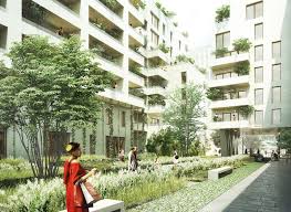 Ensemble Mixte Ilot J2 Zac De La Confluence Lyon La Visualisation De L Architecture Maquette Architecturale Logements Collectifs