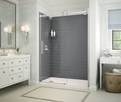 The commercial size wall surrounds are ordered and bulk delivered on 53′ truckloads. Utile Marble Alcove Shower Maax