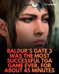 Baldur's Gate 3 finally claimed the “most successful Game Awards game ever”  crown, and lost it less than an hour later.