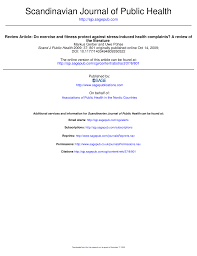 Dr marlene's natural health connections. Pdf Review Article Do Exercise And Fitness Protect Against Stress Induced Health Complaints A Review Of The Literature