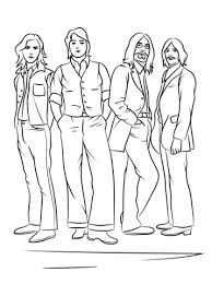 The Beatles Coloring Page Free Printable Coloring Pages Coloring Pages The Beatles Coloring Book Pages