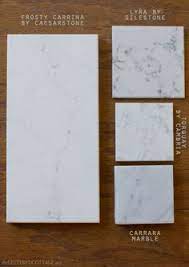 Quartz Choices That Look Like Marble Frosty Carrina Caesarstone Lyra Silestone Torquay Camb Frosty Carrina Caesarstone Cambria Torquay Countertops Caesarstone