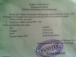 Contoh Surat Undangan Pemilihan Bpd Sample Surat Undangan