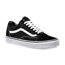 Black And White Striped Shoes Vans Vans Old Skool Trainers Black White White Canvas Shoes Black White Sneakers Black Evening Shoes