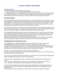 They register with the online service. Payroll Control Procedure
