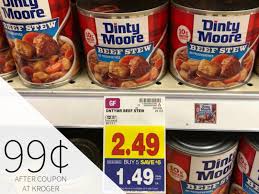 You can add green beans with it, bread on the side for dipping gravy, and your meal is. Dinty Moore Beef Stew Just 99 At Kroger