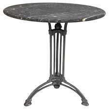 French Marble Top Cast Iron Bistro Table Circa 1900 For Sale At 1stdibs Patio Furnishings Wood Patio Furniture Patio Furniture Sets