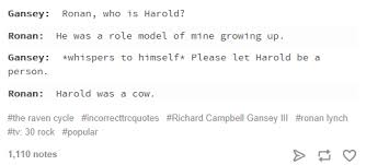Lol Harold Ok Theravencycle Trc Ronanlynch Richardganseyiii Book People Cycle Raven