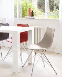 They are standard height so you can use these versatile chairs in the dining room, kitchen, breakfast nook or for extra seating throughout your space. Senn Oak And White Dining Chair Danetti