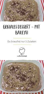Schokoladen Baileys Pudding Rezept Dessert Einfacher Nachtisch Schokoladen Pudding