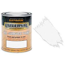 Rust Oleum Universal White Gloss All Surface Brush Paint 750ml