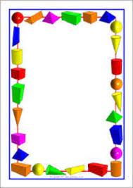 3d Shapes Worksheet Page Borders Clip Art Borders 3d Shapes Worksheet