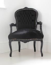 Black Velvet Bedroom Chair Ember