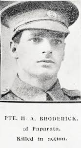 Pte. Henry Apanui Broderick (1892-1917)