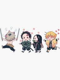 Demon Slayer Sticker By Benoixio In 2021 Anime Chibi Anime Demon Slayer