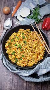 Ich will eure stimmen hören. Asiatische Reis Pfanne Mit Hahnchen Lydiasfoodblog
