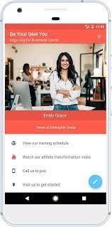 Additional free counter app for android phones that gives the customer more control and many more. Inigo Digital Business Cards Free Business Card App Android Iphone