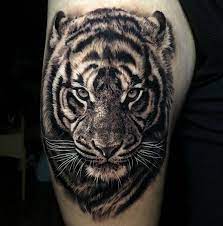 Any Tattooist Who Does Realism Will Be Familiar With This Reference Customer Insisted On It I Enjo Tiger Tattoo Sleeve Tiger Tattoo Thigh Tiger Tattoo Design