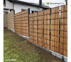 Sichtschutzzaun holz metall gunstig larche hohe grau weiss. Holz Sichtschutzstreifen Nachrustset Neu Im Zaunsortiment Zauns