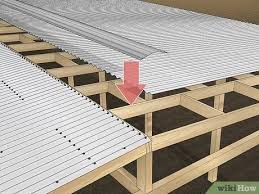 Make a mark at the cap's lower edges (both sides), at one end of the. How To Install Corrugated Roofing 8 Steps With Pictures