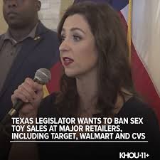 Newly-elected Republican Rep. Hillary Hickland, endorsed by President-elect  Donald Trump, calls the devices "obscene" and wants a law in Texas that  limits where they're sold.  https://www.khou.com/article/news/local/texas/sex-toy-ban-bill-texas ...