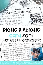 Abiotic And Biotic Factors In The Ocean Biotic And Abiotic Ecosystem Impacts Scenario Discussion Cards Game Set Life Science High School Ecosystems Abiotic