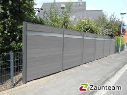 Wpc Screen Protection Anthracite Alupfosten Anthracite Zaunteam Neuss Neuss 41466 Alupfosten Anthracite Garden Gates Garden Privacy Garden Fence