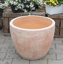 Blumentopf Echt Terrakotta 40 Cm Blumenkubel Fur Garten Und Wohnung Terracotta Kein Kunststoff Blumen Blumentopf Blumenkubel Garten