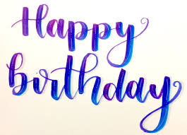 Happy Birthday Hand Lettering With Tombow Brush Pens Calligraphy Tombow Moderncalligraphy Lettering Happy Birthday Hand Lettering Brush Lettering Worksheet