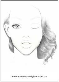 face chart makeup artist blank punctilious face chart makeup