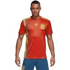 Soccer jersey or football kit. Adidas Men S Spain Home Jersey Replica Football 2018 Fifa World Cup Cx5355