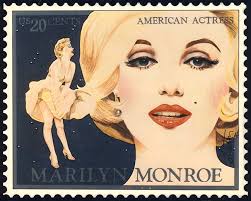 Marilyn Monroe Stamp by Richard Laeton
