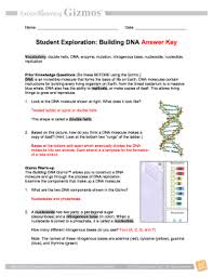 Explore learning dna gizmo answer key building dna explore learning gizmo answer key september is a great time to work on basic lab skills, but this can be hard to do during remote instruction. Gizmo Building Dna Answer Key Pdf 32 Rna And Protein Synthesis Gizmo Worksheet Answers Worksheet Resource Plans Double Helix Dna Enzyme Mutation Nitrogenous Base Nucleoside Nucleotide Replication Prior Knowledge Questions