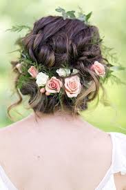 This flower braid hairstyle is perfect for valentine's day! 10 Flower Crown Hairstyles For Any Bride Mywedding