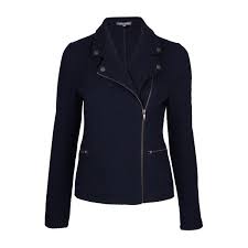 Navy Boiled Wool Biker Jacket 80 Liked On Polyvore Featuring Outerwear Jackets Blue Jackets Motorcycle Jacket R Boiled Wool Jacket Jackets Wool Jacket