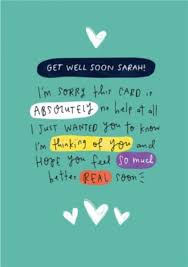 You might also like to check out our note cards. Personalised Get Well Soon Cards Moonpig