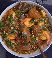 Sauce Gombo Et Crevettes Nigerian Soup Recipe African Recipes Nigerian Food Nigeria Food