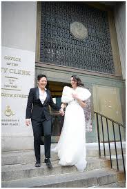 The Perfect New York City Elopement Love Inc Mag Nyc City Hall Wedding City Hall Wedding Photography Lesbian Wedding Photos