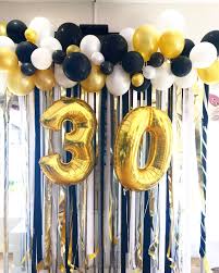 Black And White Balloons Black White Gold Balloon Garland Outdoors Birthday Party Gold Birthday Party Gold Balloons