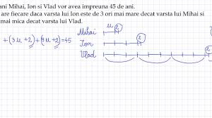 O puteti intalni si mai devreme, in culegeri sau la unele concursuri scolare. Problema Calcul Varsta Metoda Figurativa Clasa A Iii A Scoalademate Ro 4k Youtube