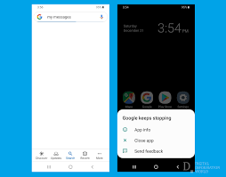 Guys do your google related app is crashing? Latest Android Beta App Of Google Crashed When Searched For Recent Messages Update Fixed Digital Information World